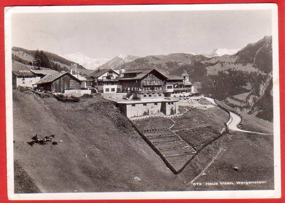 Cartoline postali: WERGENSTEIN, HAUS VIZAN, GROSSFORMAT – Usato da Grüningen venduto da Kartenlaube