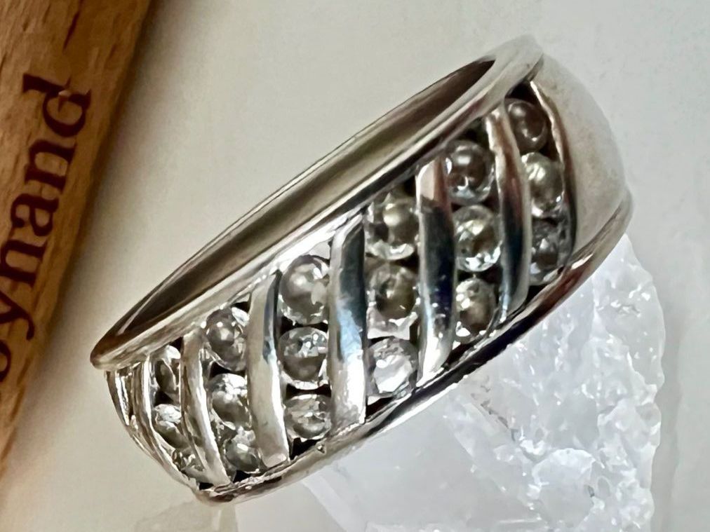 Anelli: Markanter Silberring 925 mit funkelndem Flechtwerk  Gr. 57 – Usato da Ruswil venduto da artbyhand 3
