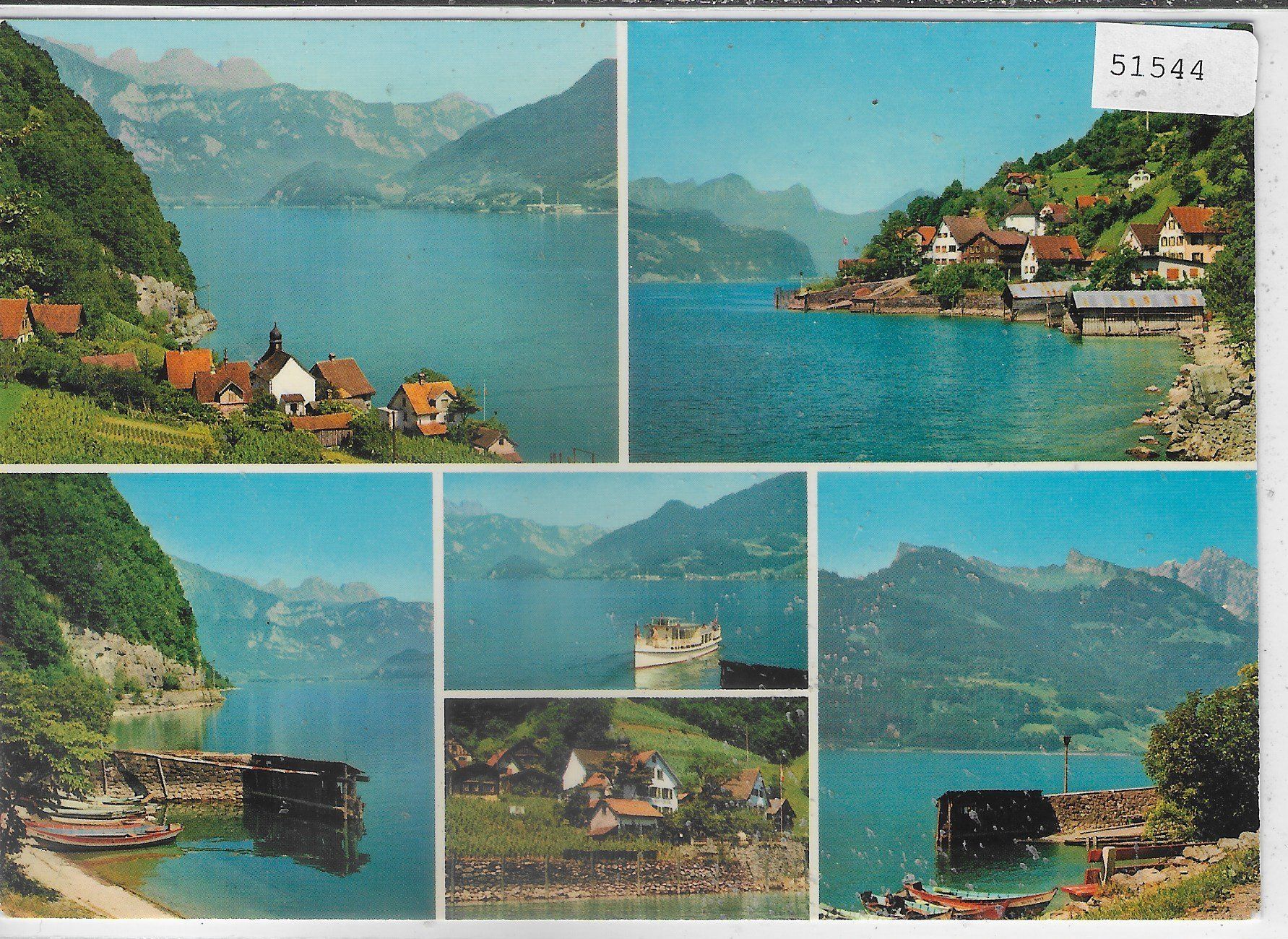 Cartoline postali: Quinten am Walensee - Multiview – Usato da Ettingen venduto da Kartenplanet