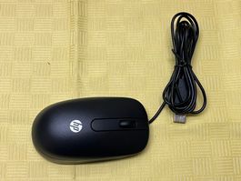 HP Maus USB Schwarz Neuwertig