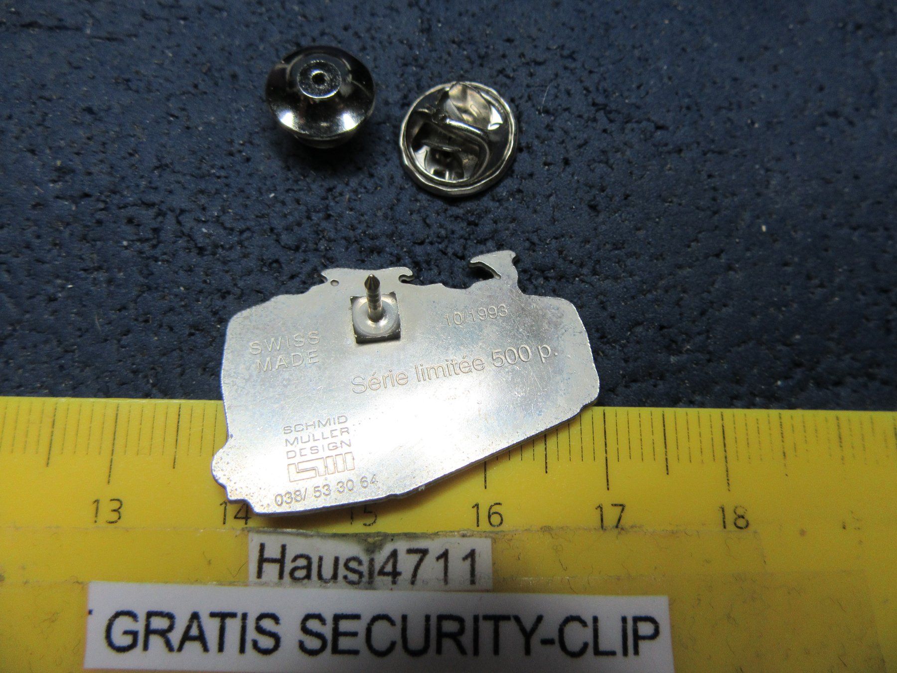 Placchette & Badge: SMD SCHMID-MÜLLER PIN E-LOK LIMIT.AUFLAGE 500stk – Usato da Ettingen venduto da Hausi4711 2