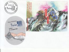 SBK 1087 mit Sonderstempel Locarno Trilaterale