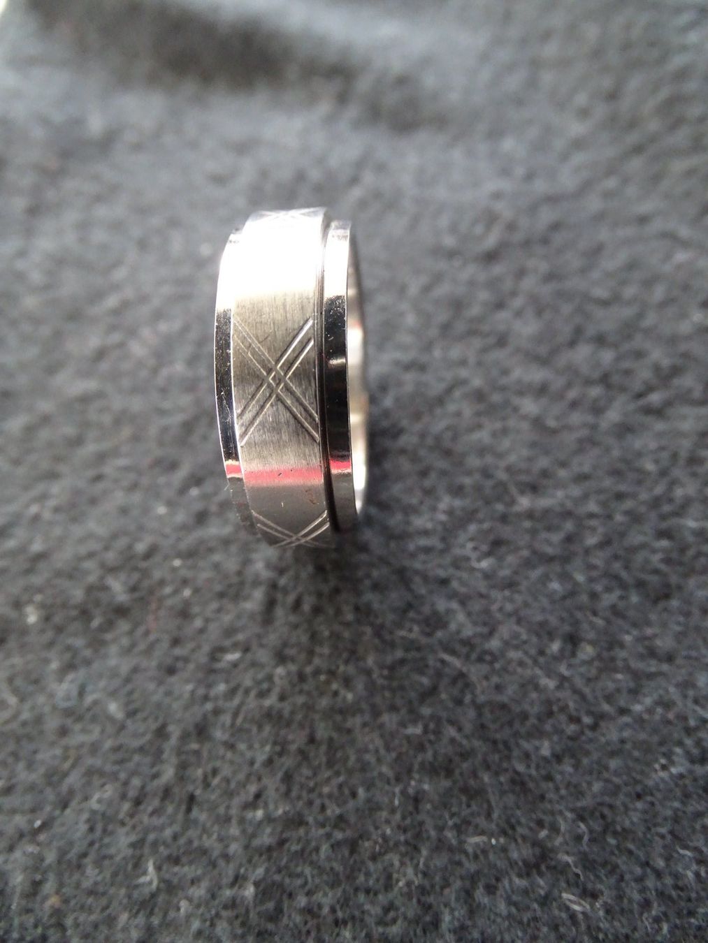 Ringe: Ring Edelstahl X drehbar – Neu (gemäss Beschreibung) aus Obergerlafingen von STOGS 2