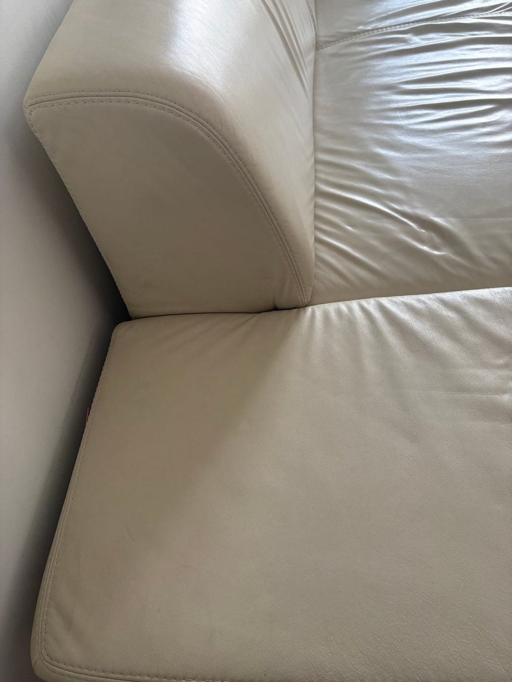Divani: Sofa (Designersofa) Echtleder beige – Usato da Basel venduto da Christine555 7