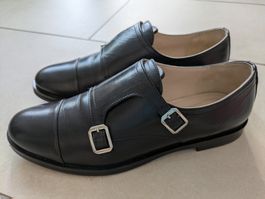 Damen Schuhe Monkstraps Navyboot schwarz Grösse 36