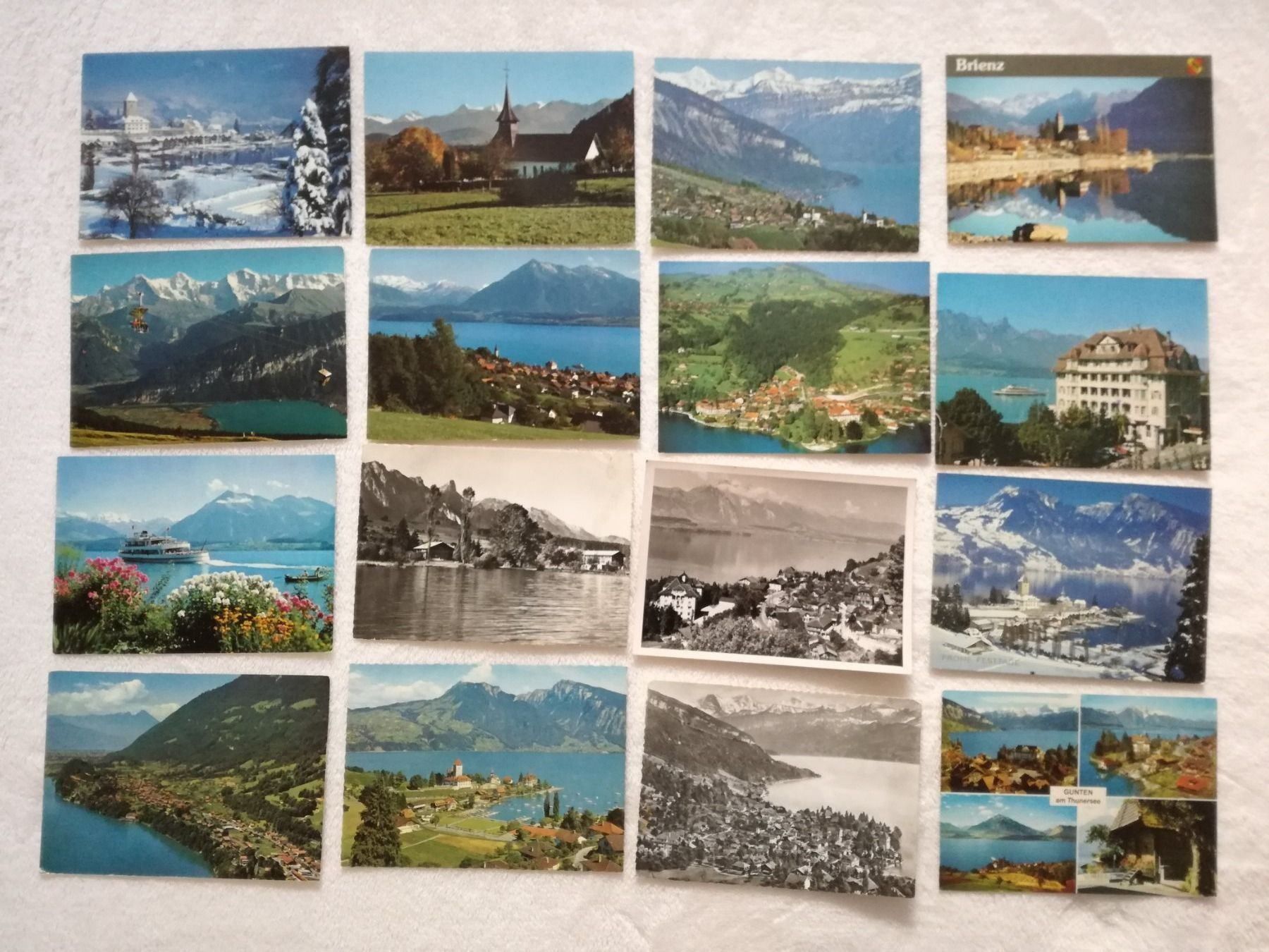 Cartoline postali: 16 AK Thunersee & Brienzersee – Usato da Zürich venduto da tol_b7c7