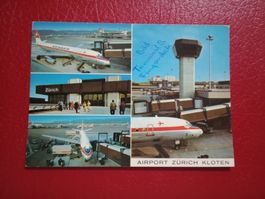 Zürich Flughafen Kloten 1976 Swissair Flugzeug
