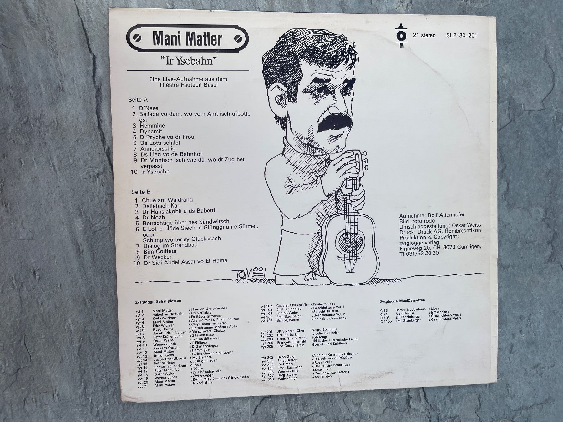 Dischi in vinile: A449/Mani Matter - Ir Ysebahn – Usato da Frutigen venduto da Philippe_jsp 1