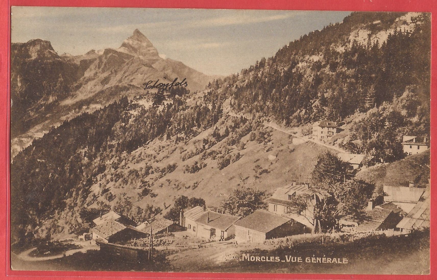 Cartoline postali: Morcles bei Lavey-Morcles - 1922 – Usato da Fislisbach venduto da Porano