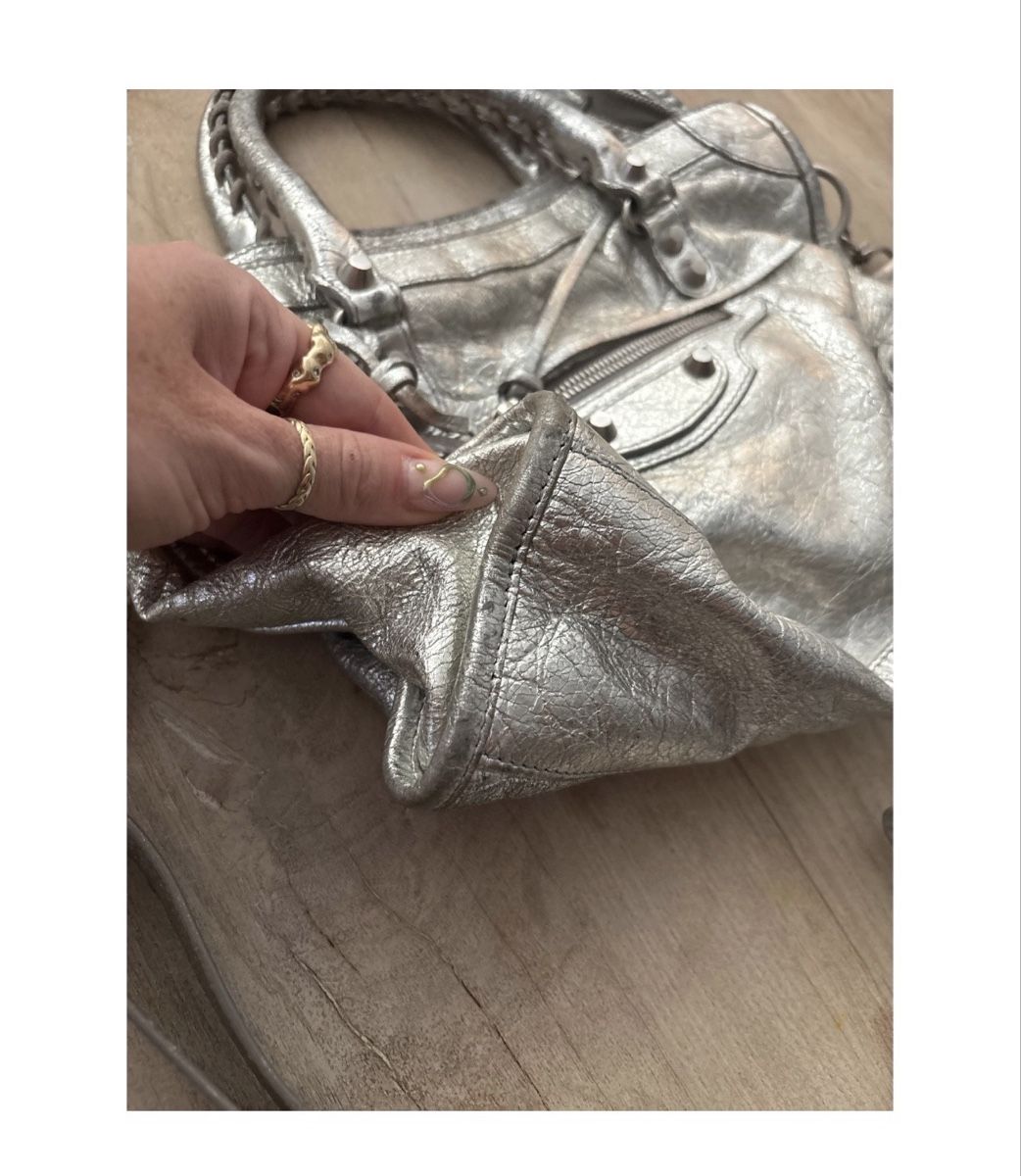 Balenciaga Borse: Balenciaga City Mini Regular Hardware Silver – Usato da Zürich venduto da kleinervogel 1