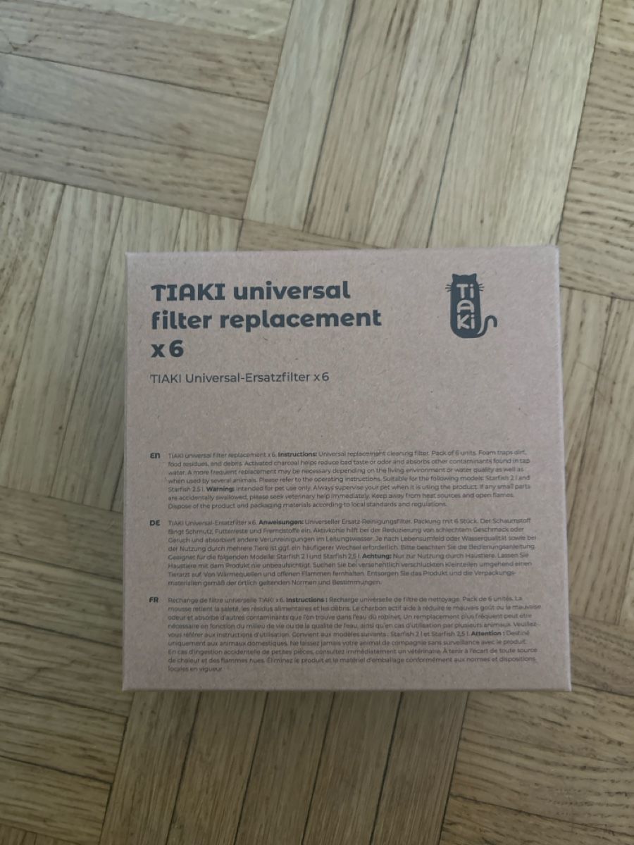 Sanitari: Filtre pour fontaine à eau TIAkI Universal  – Nuovo e nell'imballaggio originale da Genève venduto da isa94