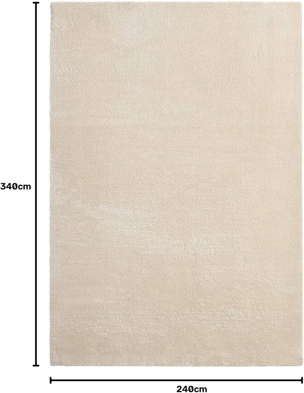 Tapis: Moderner flauschiger Kurzflor Teppich Super Soft Beige – Neuf avec emballage d'origine à Schaffhausen par smarastore 1