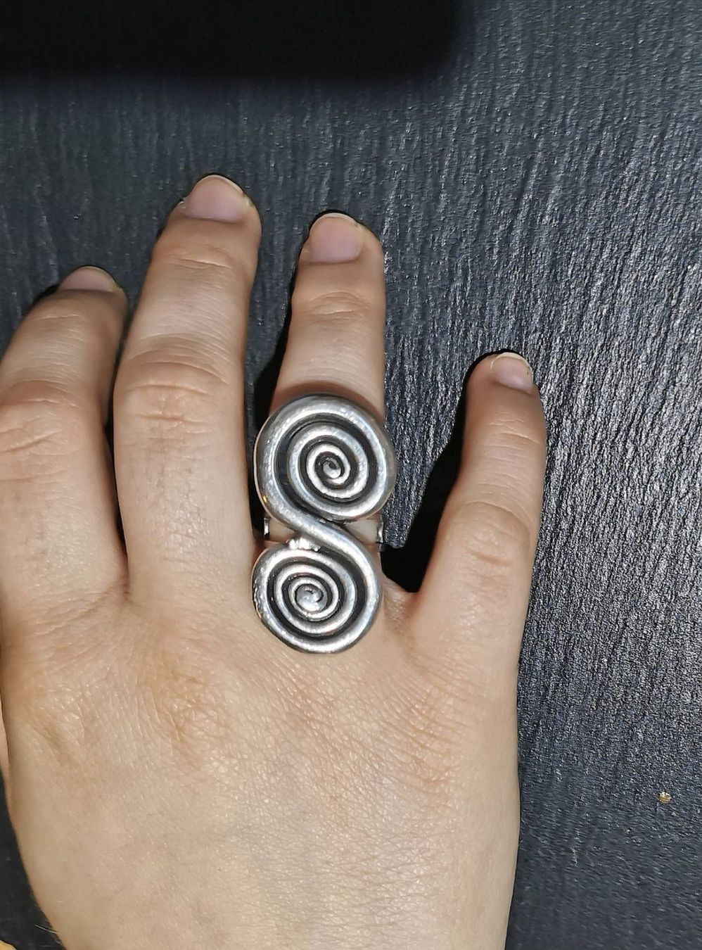 Bagues: Bague double spirale argentée – Neuf (Voir description) à Veyrier par Leilazizou