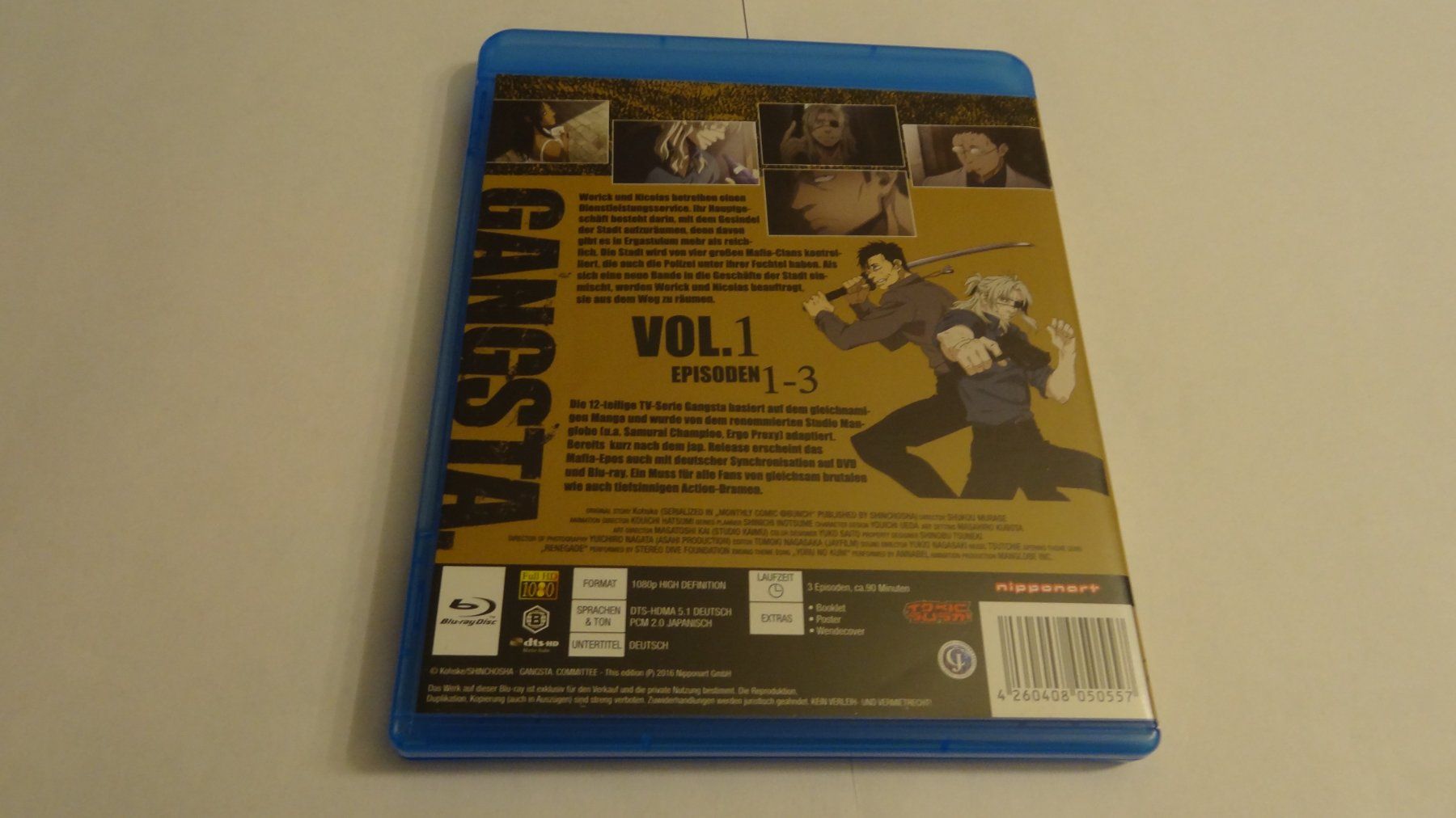 Tutti i DVDs: Gangsta - Vol. 1 BLU-RAY – Usato da Olten venduto da Disc-Verkauf 2