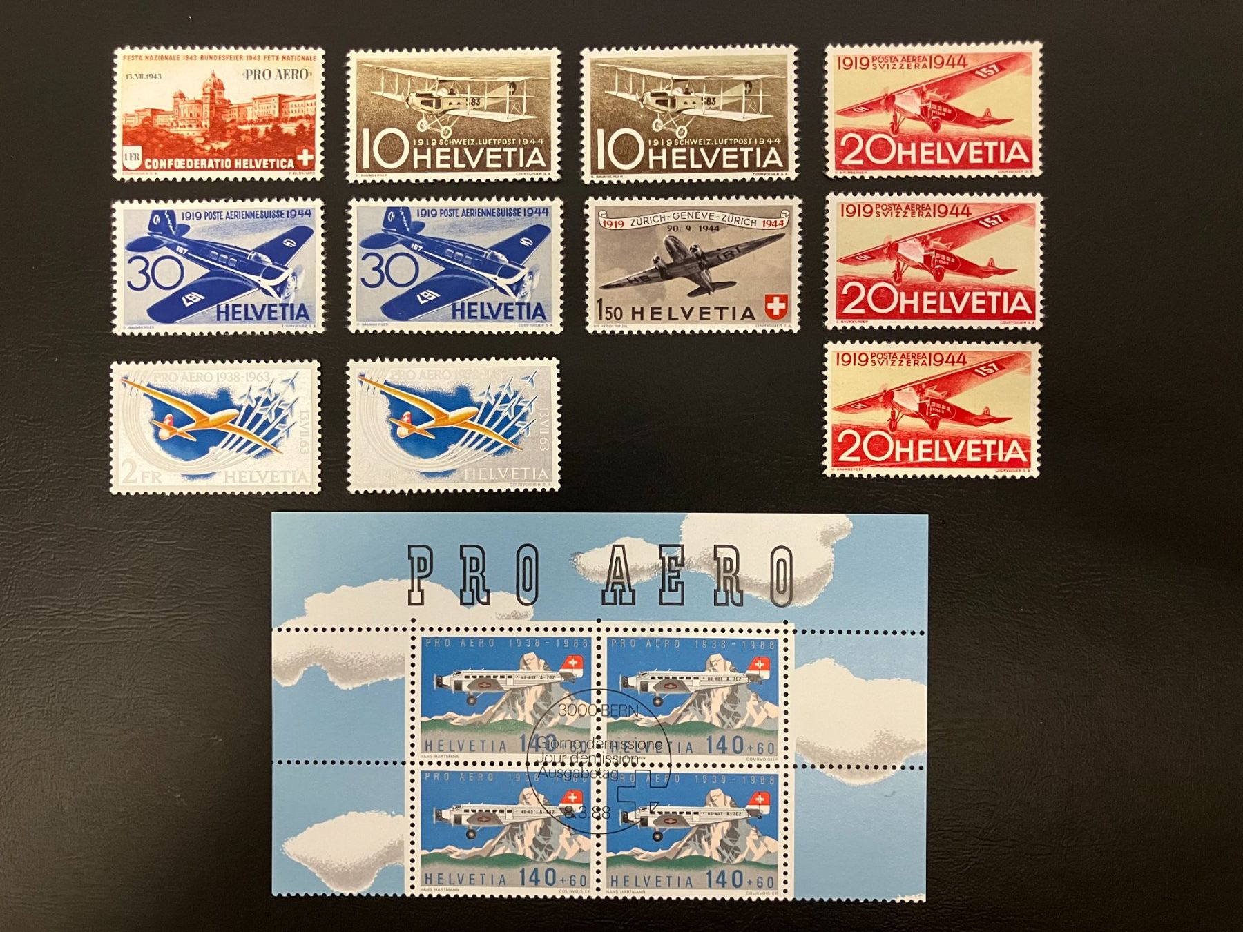 Alle Briefmarken: Lot Flugpost */** – Neu (gemäss Beschreibung) aus Solothurn von Tomtom2910 3