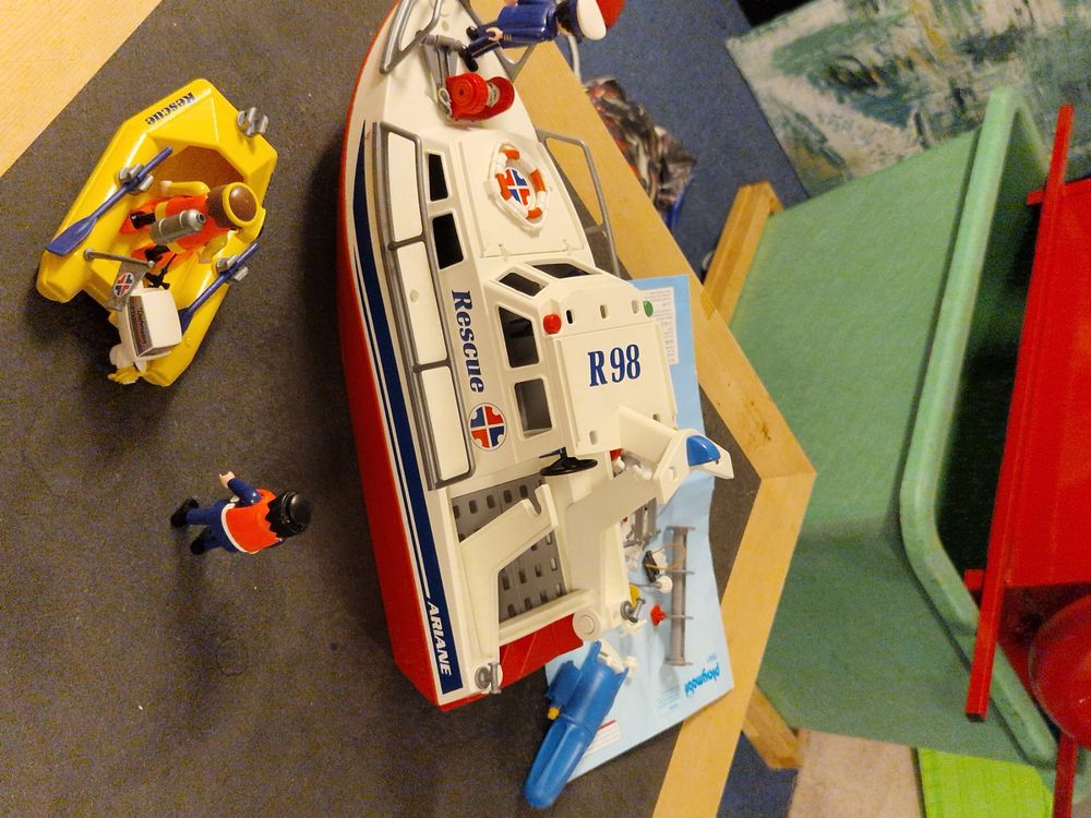 Playmobil Rettungsboot R98 mit Anleitung, guter Zustand | Kaufen auf ...