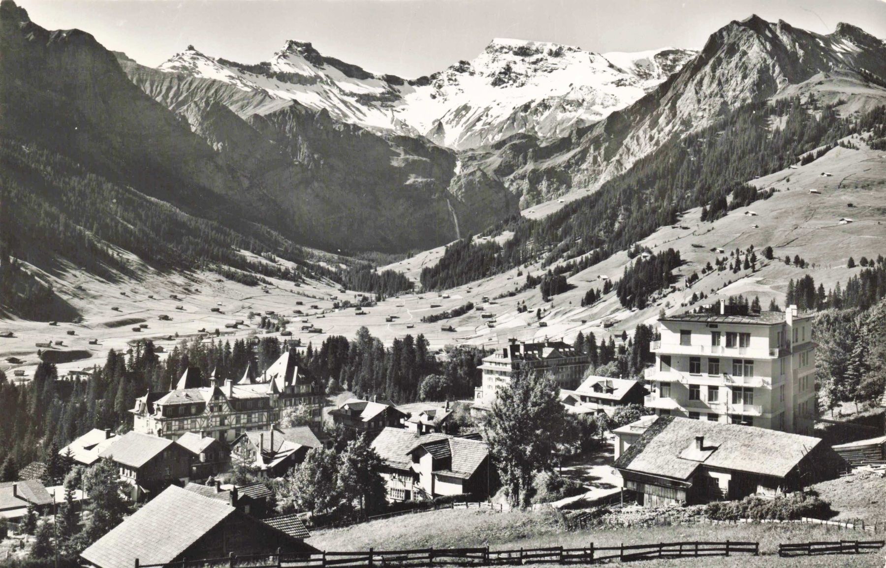 Cartoline postali: Adelboden hotel national – Usato da Biasca venduto da Blenio71