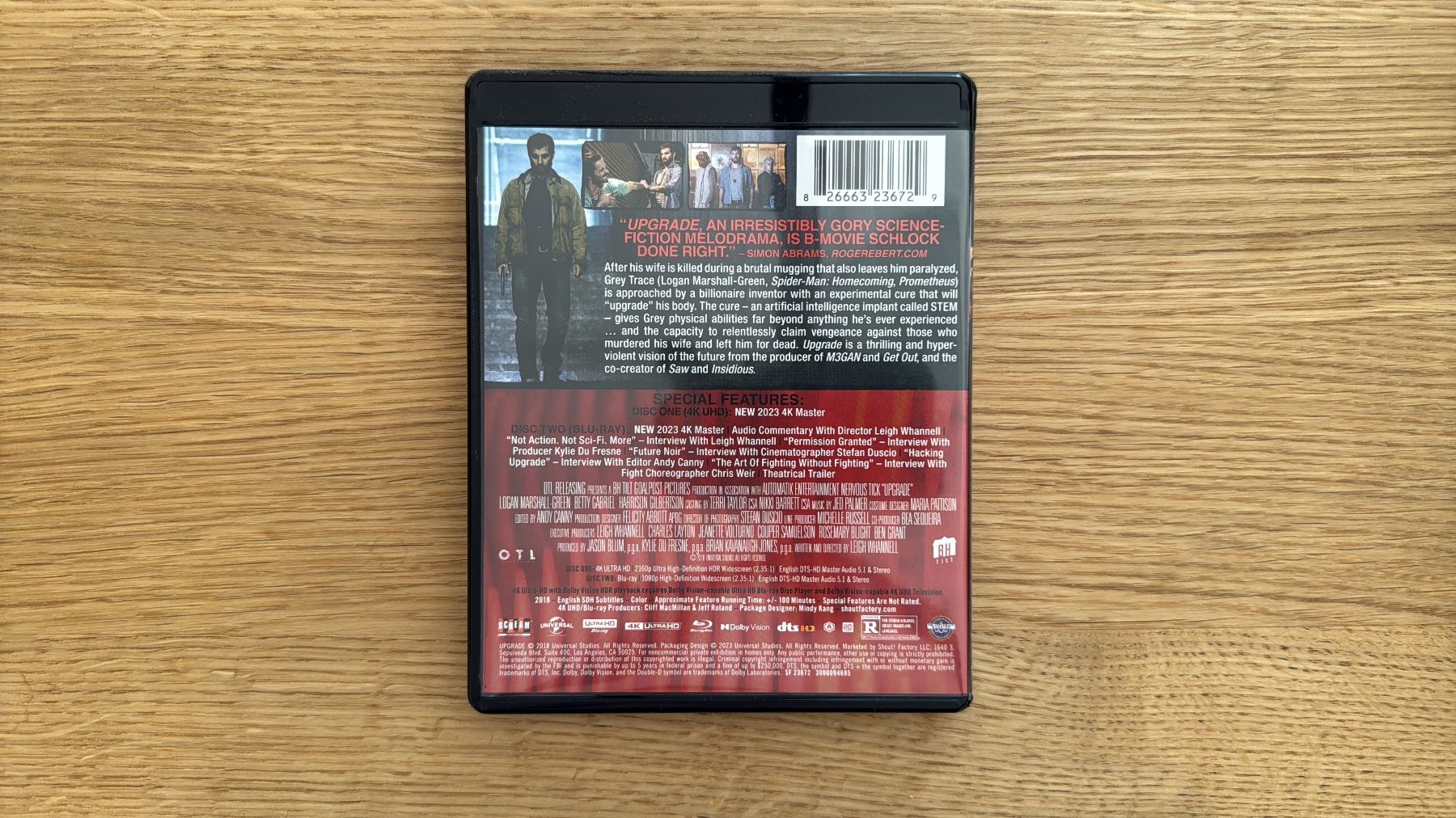 Tutti i DVDs: Upgrade - 4K UHD Blu-Ray – Usato da Wallisellen venduto da Art_Vendorlay 1