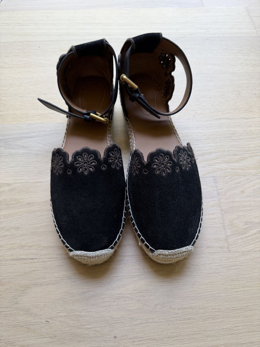 Scarpe da donna: See By Chloé espadrilles black leather ankle strap size 38 – Nuovo (secondo la descrizione) da Zürich venduto da car_pth8
