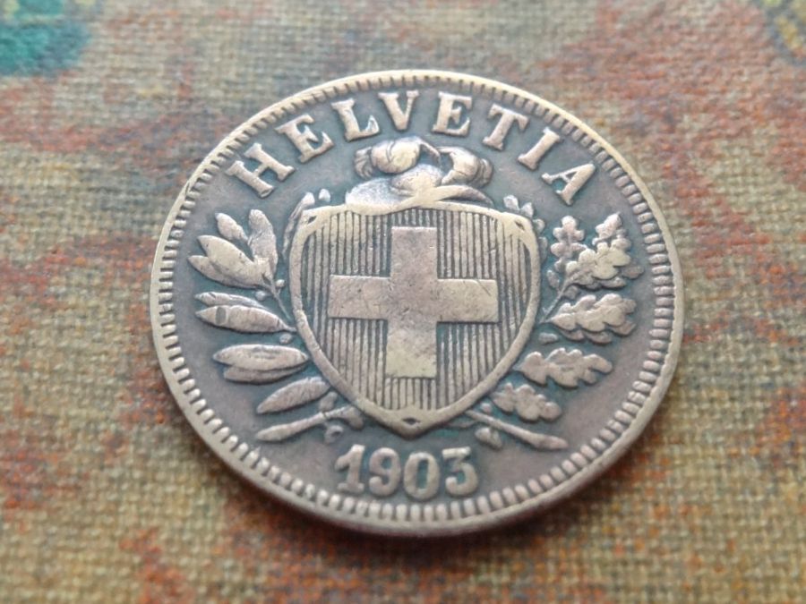 Tutti le monete: 2 Rp. 1903 – Usato da Romanel-sur-Lausanne venduto da Swift13