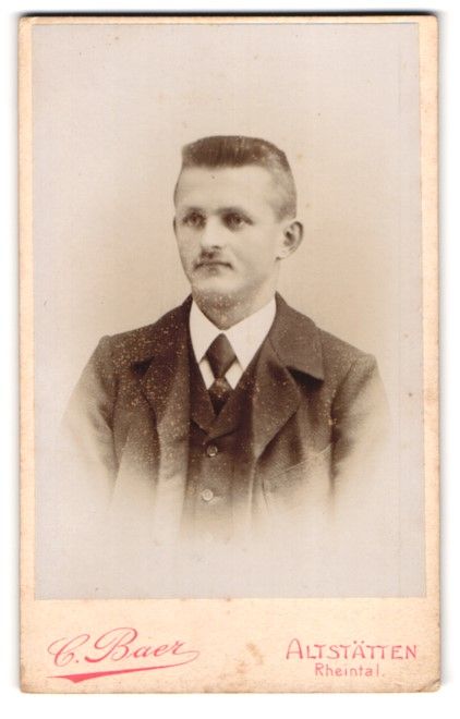 Fotografie &  Plakate: Fotografie C. Baer, Altstätten, Junger  – Gebraucht aus Berlin von bartko-reher