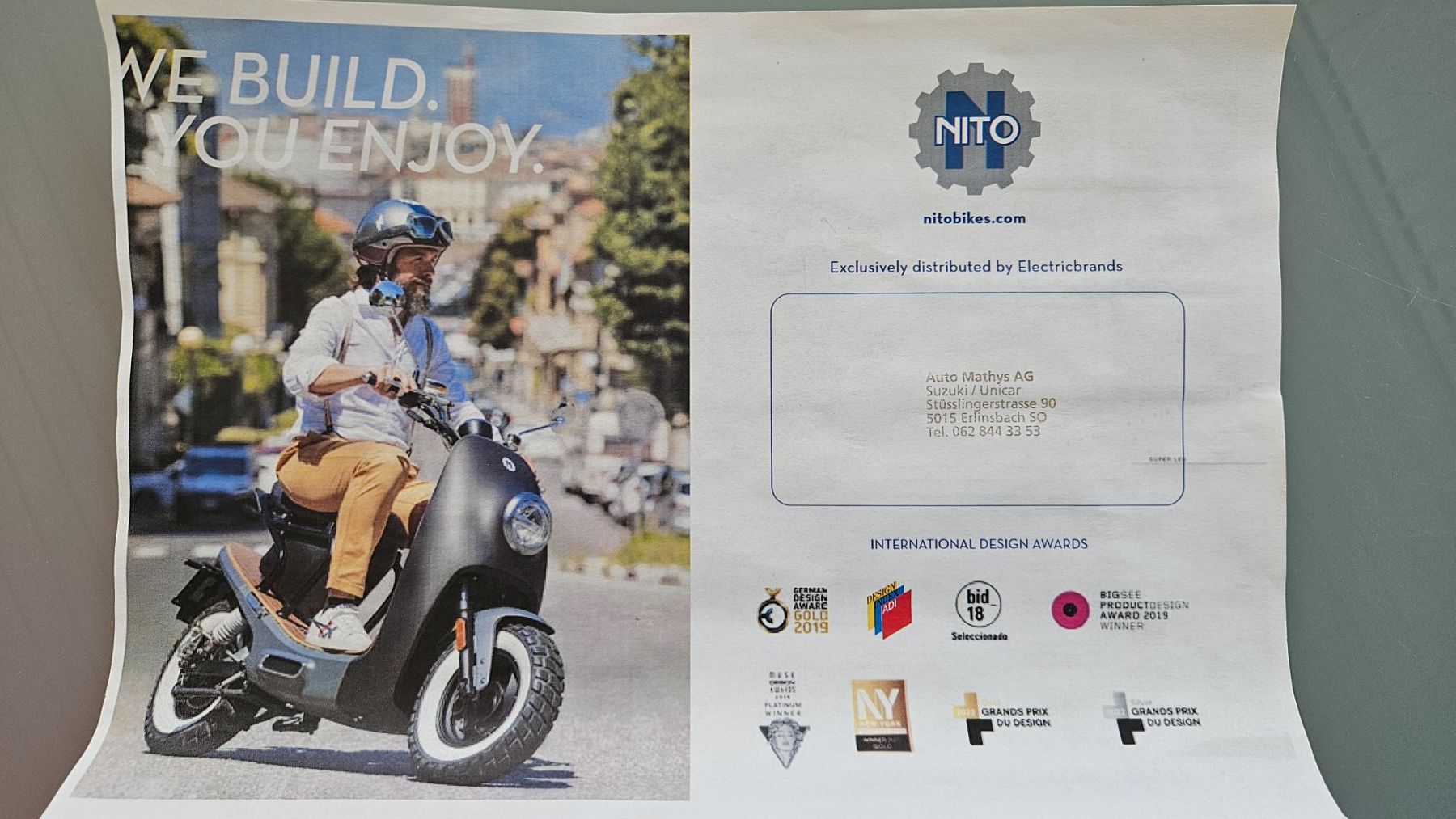 Scooter: Nito NES10 Elektroscooter Kat.A1 – Nuovo e nell'imballaggio originale da Erlinsbach SO venduto da Tucktuck 4