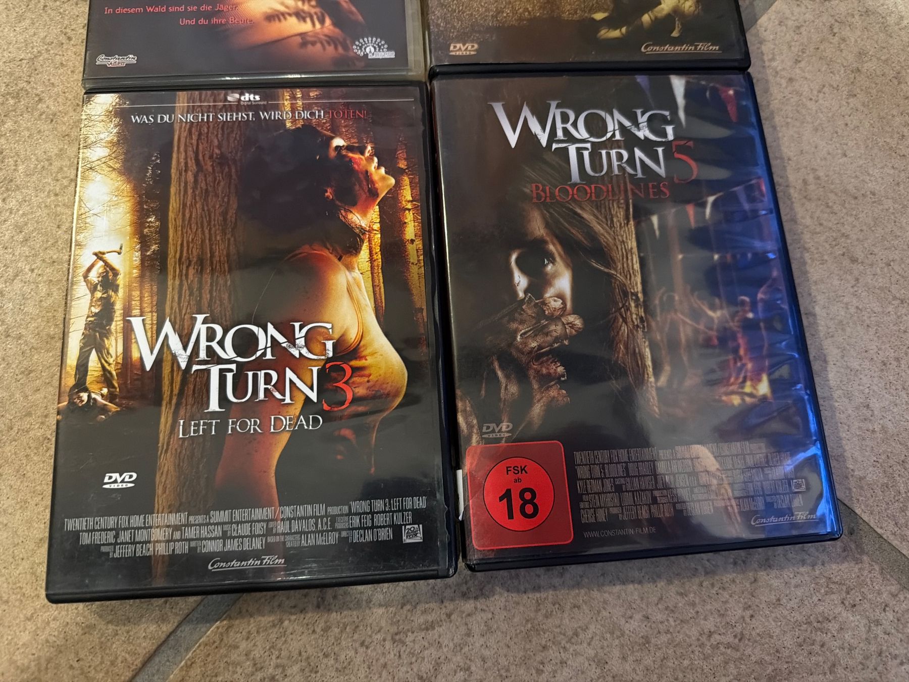 Tous les DVDs: Wrong Turn DVD Set Teil 1, 2, 3 und 5 – D'occasion à Dottikon par urs2030 2