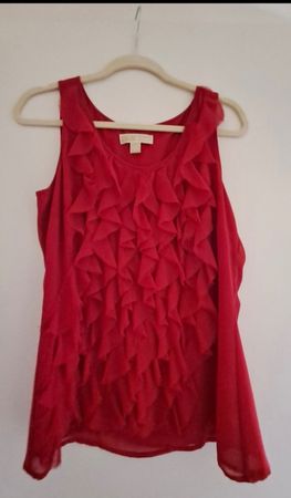 Top Michael Kors rouge volants légers 36/38