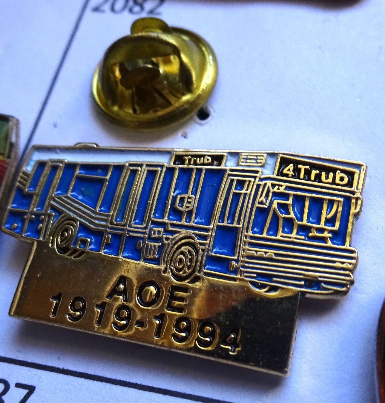 Plaketten & Abzeichen: Pin  A O E  Trub 1914 - 1994 – Gebraucht aus Utzenstorf von BUtter81