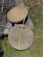 Schachtdeckel Beton 86cm Durchmesser Gratis 1 Stk
