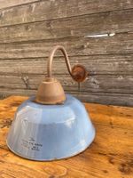 KE1452 Antike Emaille Lampe/Hof Lampe/BauernhofLampe/Garage/