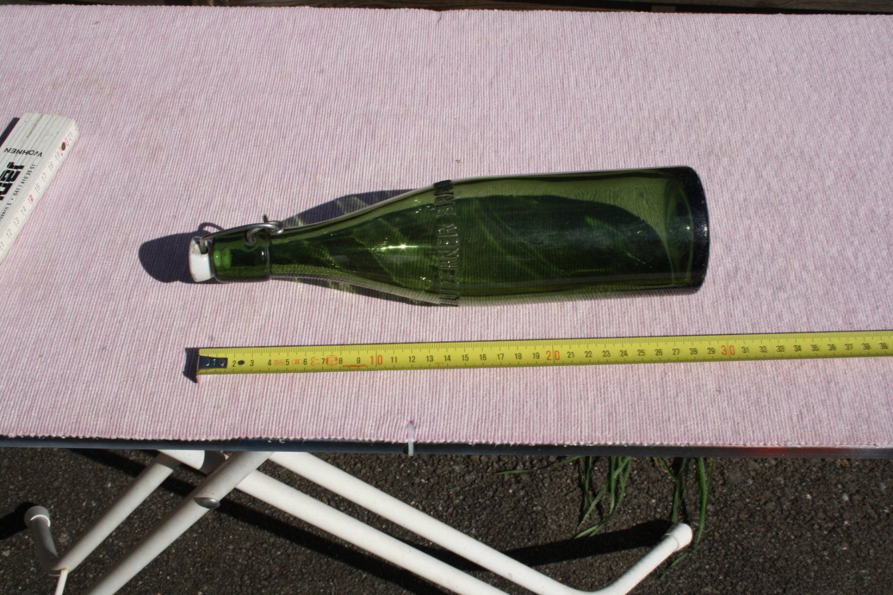 Eichhof Bicchieri, Caraffe & Bottiglie: VINTAGE FLASCHE BIER EICHHOF LUZERN – Usato da Wauwil venduto da Pneuedy 6