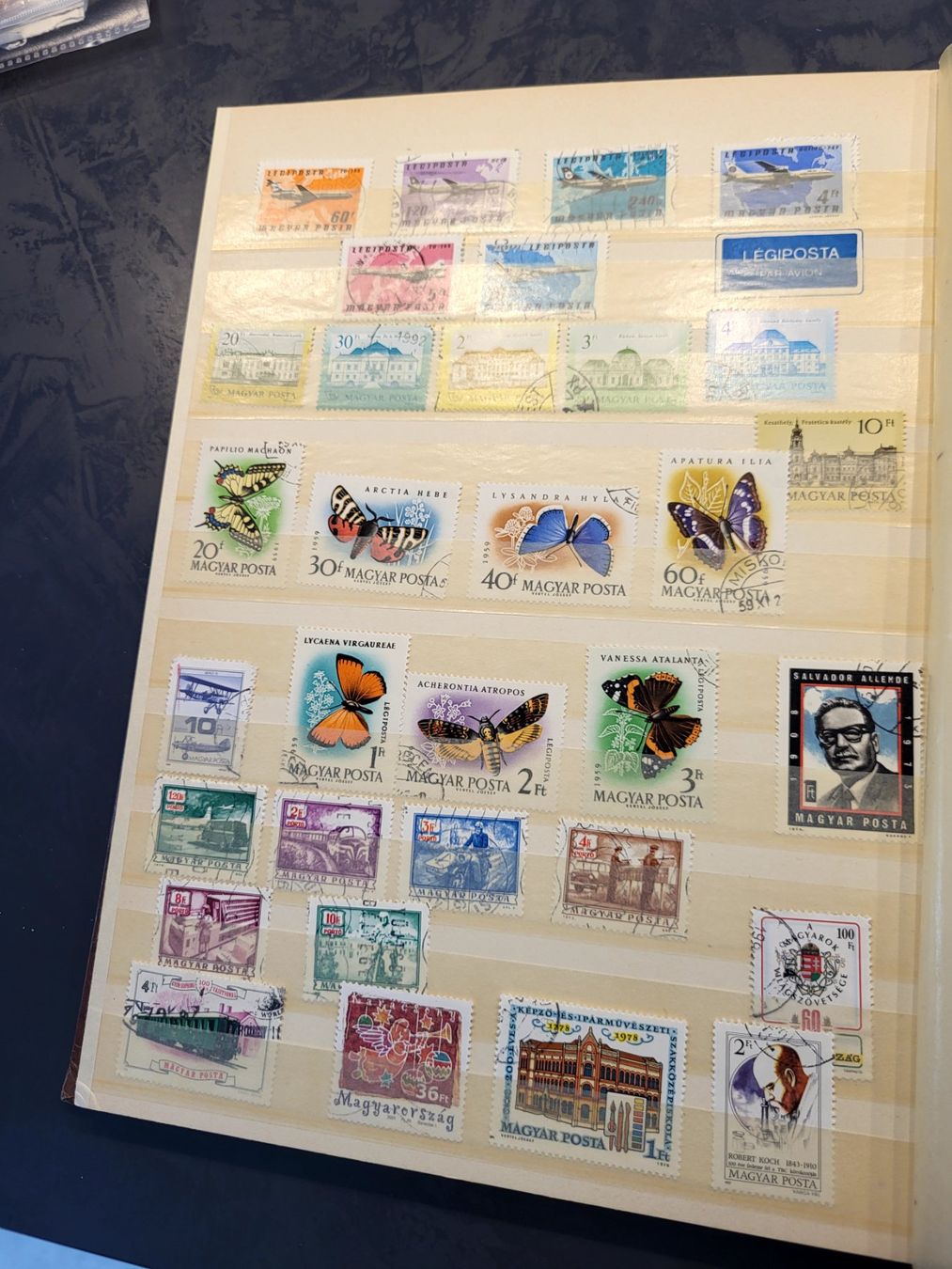 Alle Briefmarken: Sammlung Album - Ungarn – Gebraucht aus Rümlang von Turrin 8