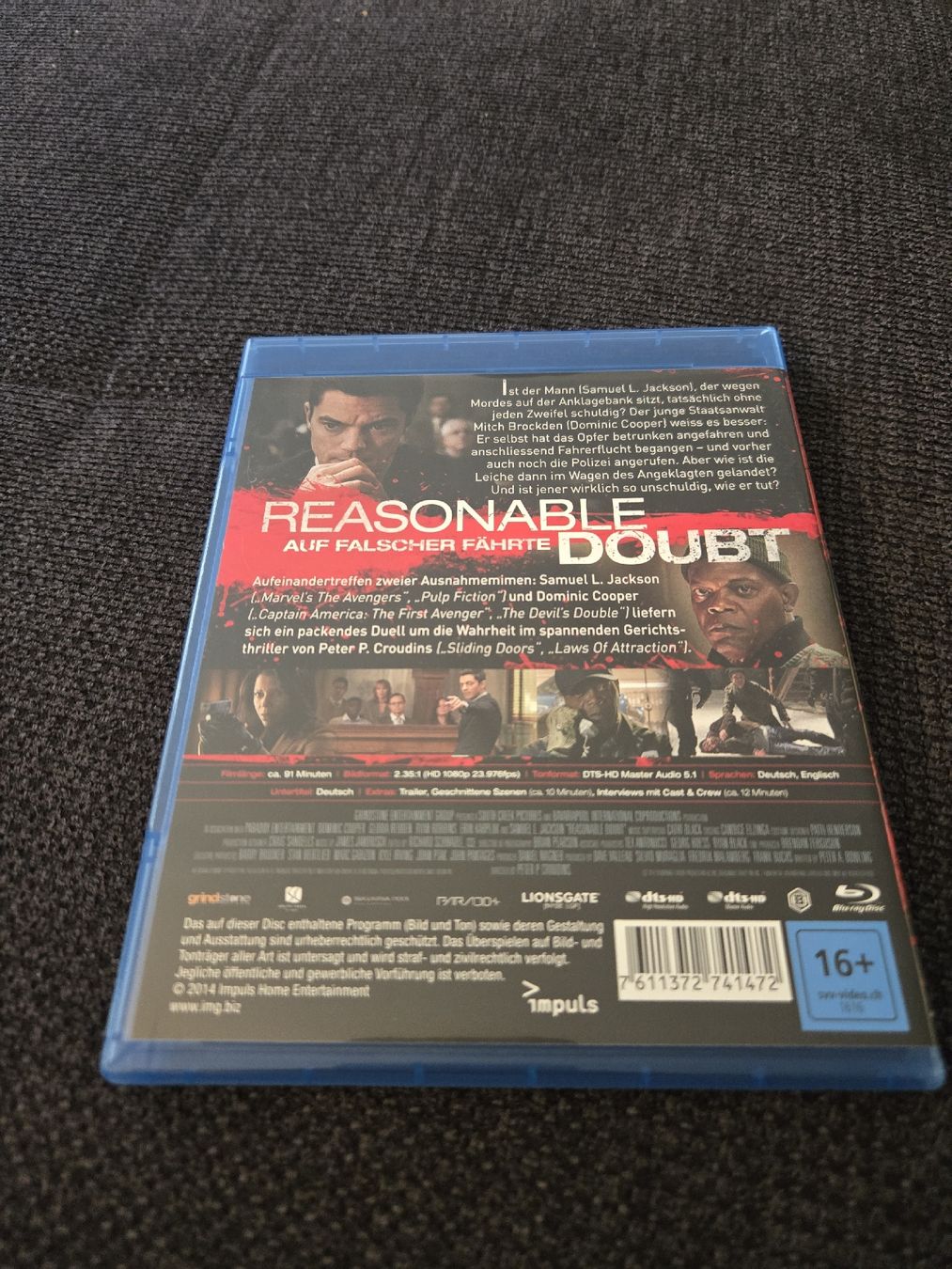 Tutti i DVDs: Reasonable Doubt Blu-ray, spannender Thriller, Top Zustand! – Nuovo (secondo la descrizione) da Greifensee venduto da seat88 1