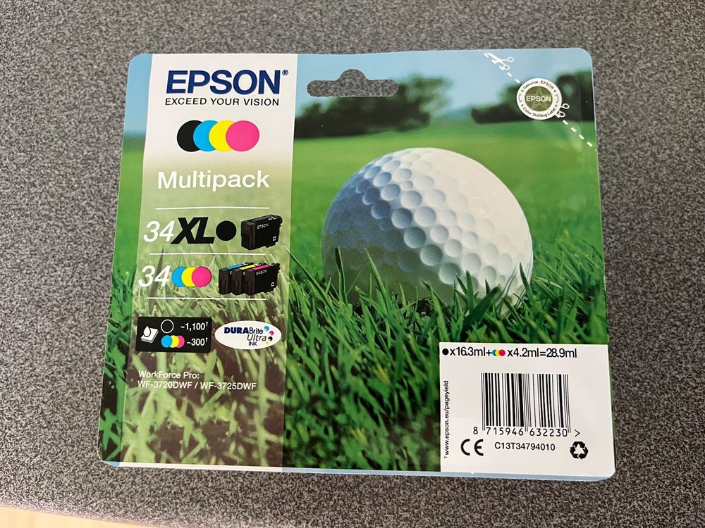 EPSON MULTIPACK 4-COLOURS 34 DURABRITE ULTRA INK
