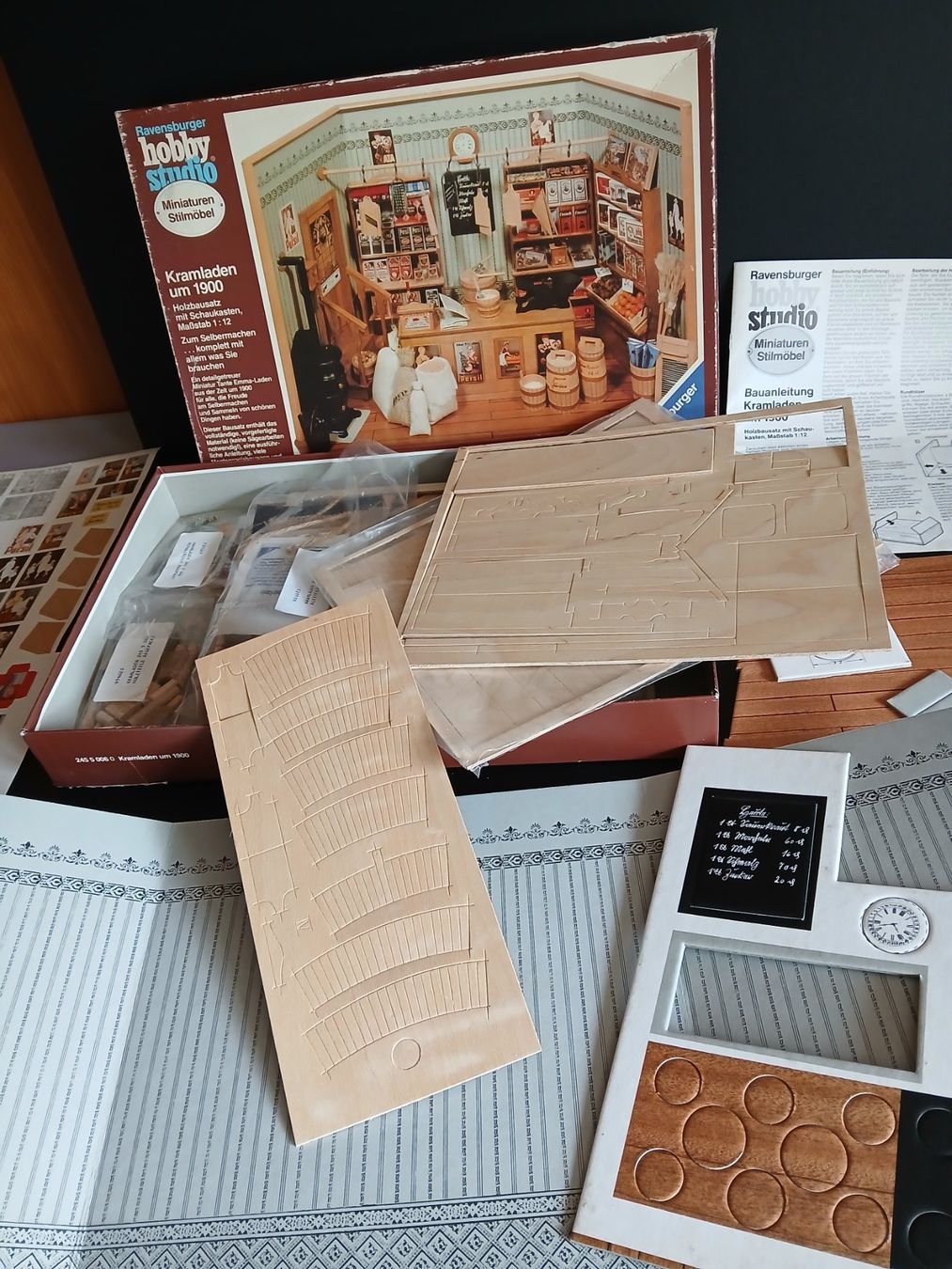Ravensburger Kit di costruzioni: RAR** Ravensburger Hobby Studio 1900 KRAMLADEN v. 1981 – Usato da Zell ZH venduto da fossilchen 3