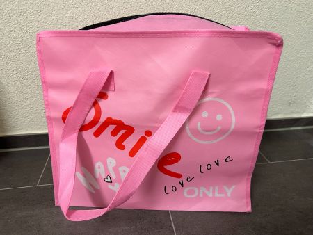 Shopping Bag pink - mit dieser Smile Tasche fallen Sie auf!