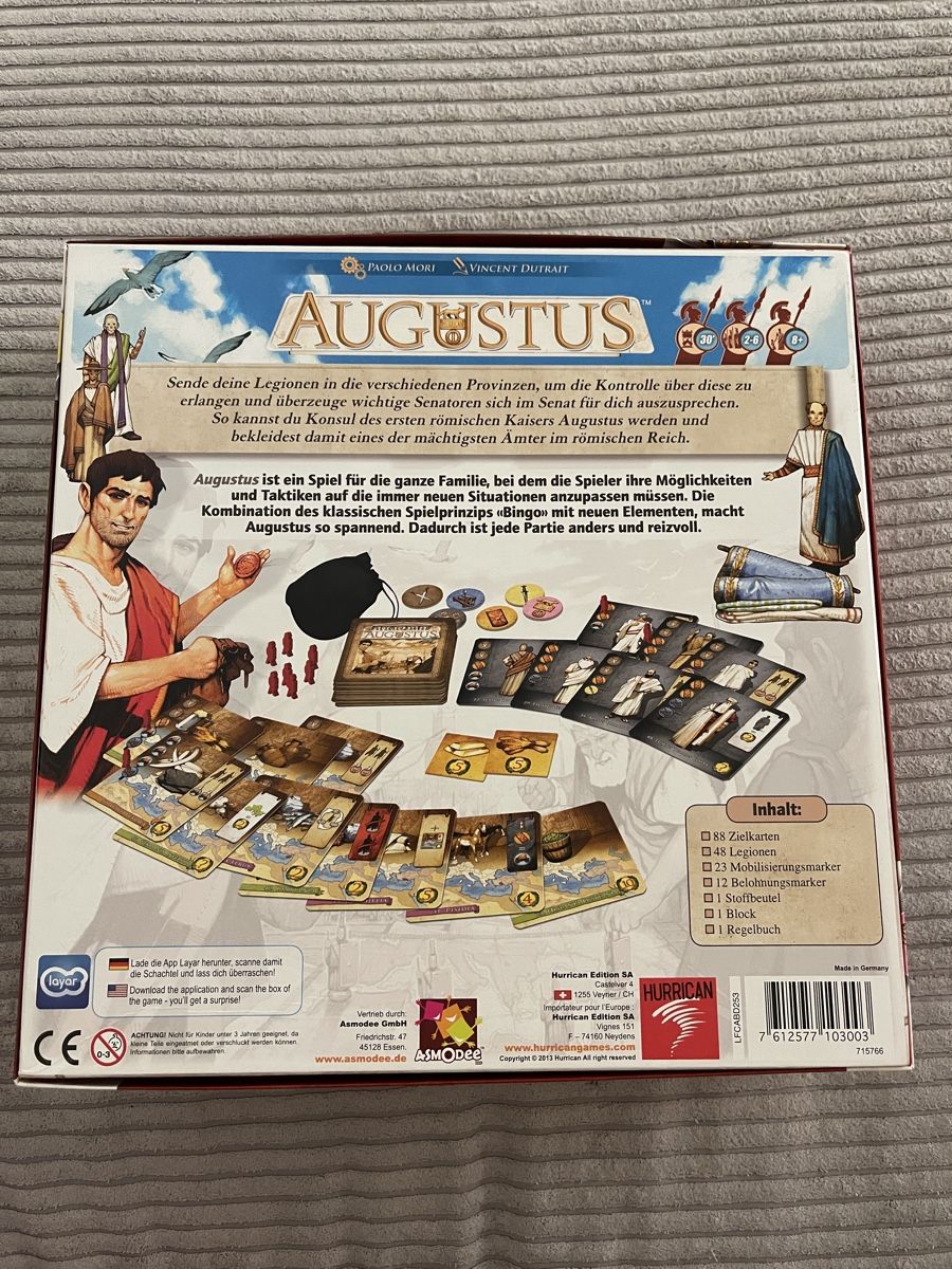 Giochi: Augustus das Brettspiel 🎲 – Usato da Nussbaumen AG venduto da Ti_Di 1