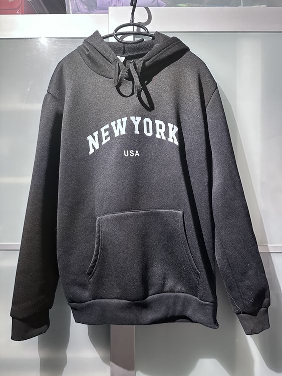 Schwarzer NEW YORK Hoodie Gr. M  2