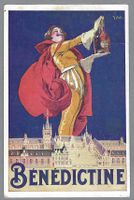 REKLAME, BRANDY DOM BENEDICTINE, *, SIGN. J. STALL SCHÖNE AK