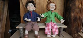 Süsse Sammlerpuppen. Max + Moritz nummeriert