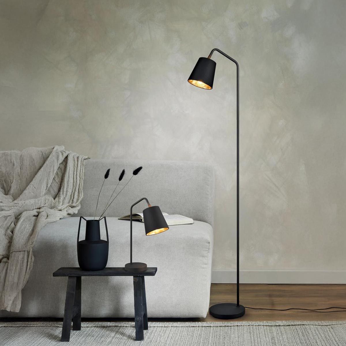 Lampade: Tischleuchte, Stoffschirm, 45 cm Höhe – Nuovo (secondo la descrizione) da Kreuzlingen venduto da Smart-Light 1