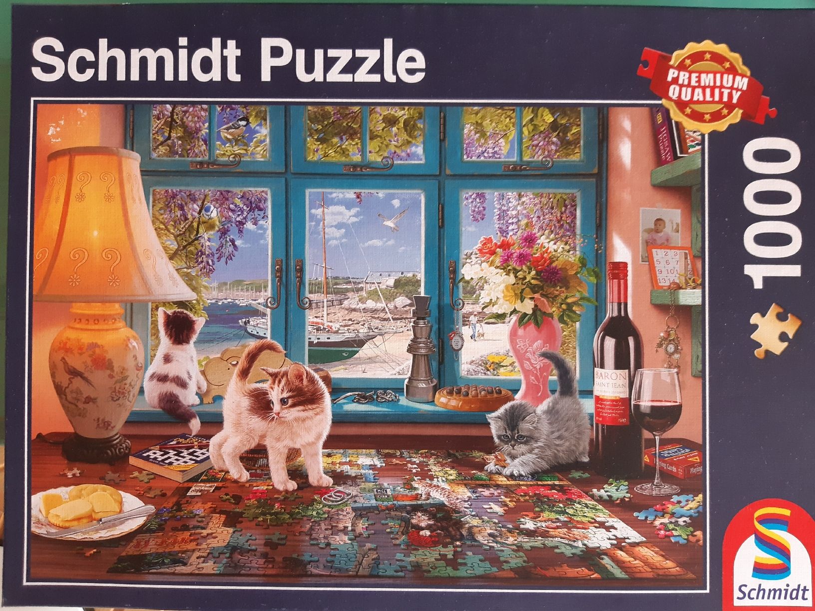 Puzzles: Schmidt Puzzle Katzen am Fenster 1000 Teile – Gebraucht aus Männedorf von yamaha025