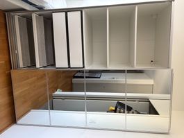 Armoire IKEA PAX blanche portes miroirs