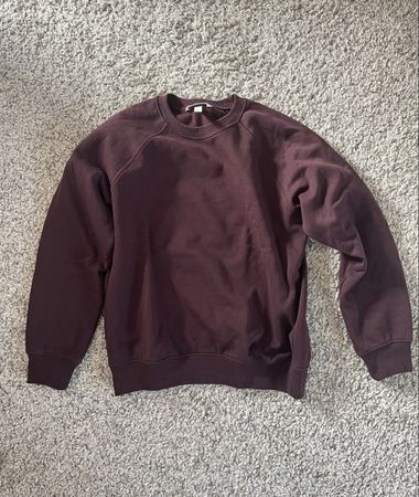 Sweatshirt Pulli dunkelrot