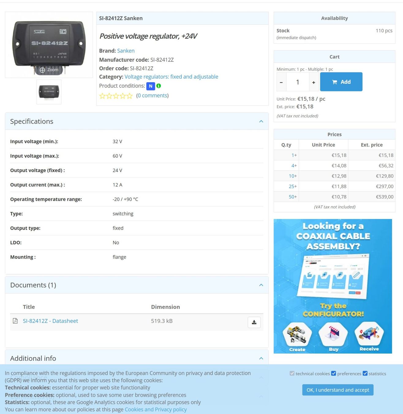 Convertitori: Sanken IC Spannungswandler in 24V – Nuovo (secondo la descrizione) da Bonstetten venduto da wudeli79 2