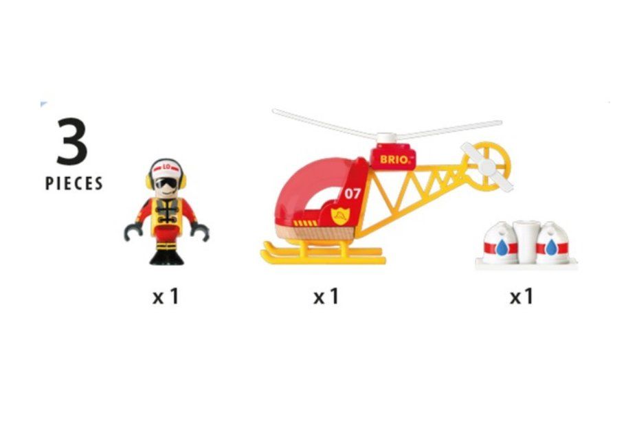 Brio Giocattoli: BRIO 33797 Feuerwehr-Hubschrauber – Nuovo e nell'imballaggio originale da Oensingen venduto da Liquidations-Shop 3