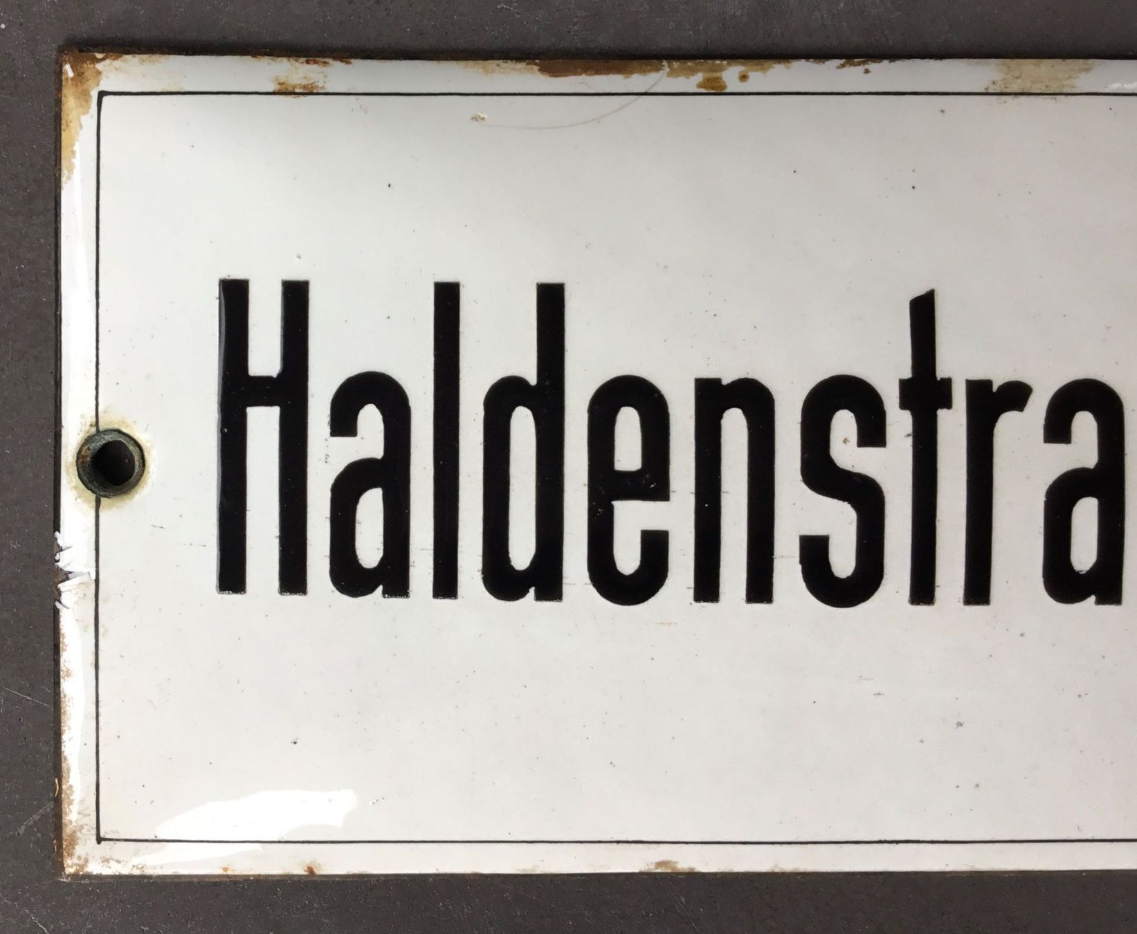 Schilder: Emailschild antik – Gebraucht aus Eggersriet von Wiese61 1