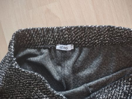 Pantalon femme Gemo noir et blanc motif bon etat