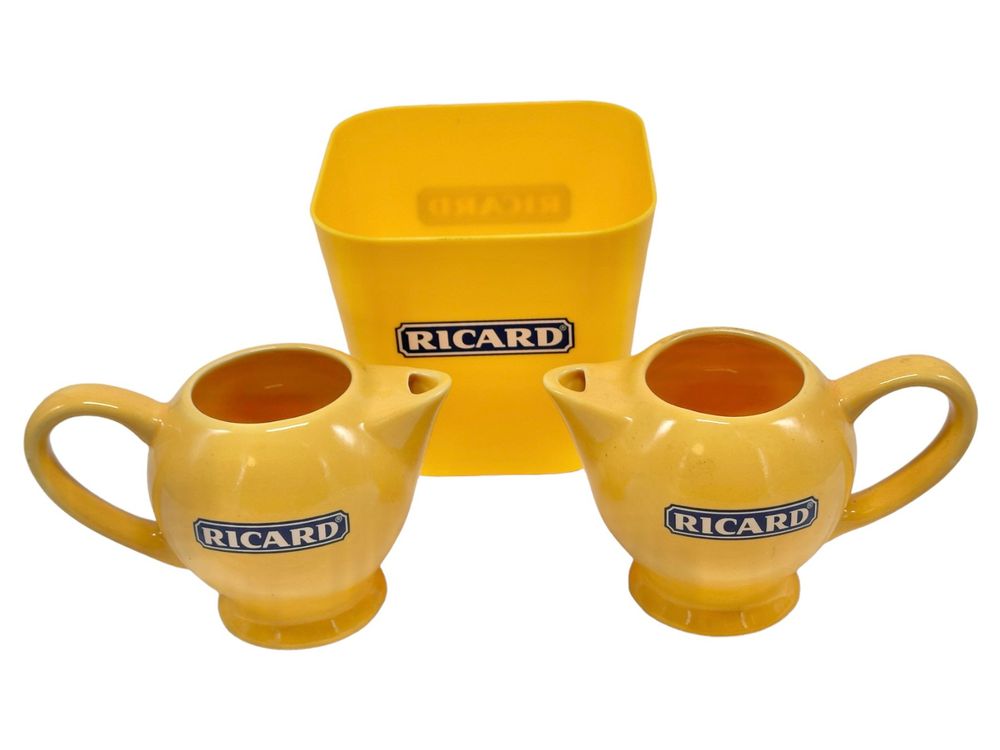 RICARD Ensemble promotionnel vintage 2 pichets et poubelle (Gebraucht ...